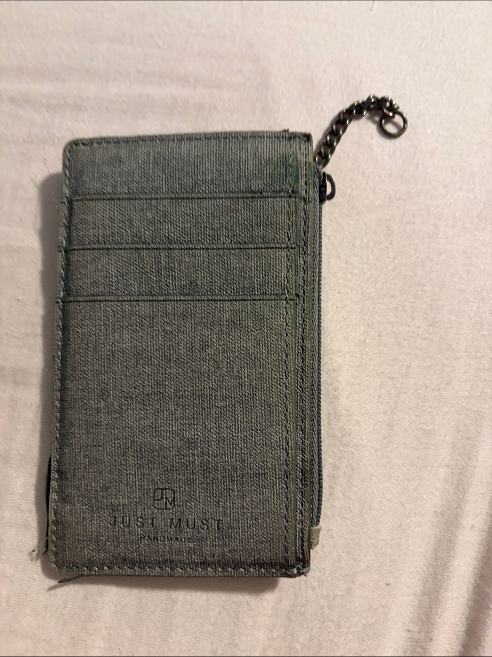 Gray Card Holder/ Card Wallet